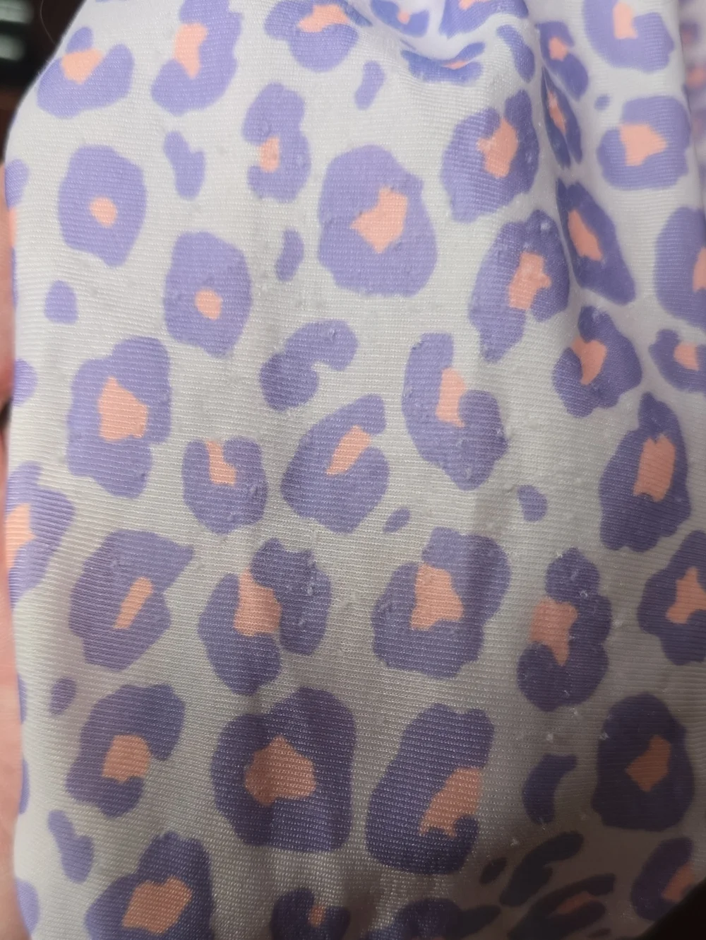 EUC. wonder nation Lavender Leopard Long-Sleeve Piece Bathing Suit. Size 10/12